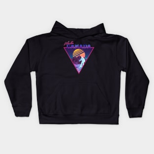 Retro Vaporwave Ski Mountain | Whistler Canada | Shirts, Stickers, and More! Kids Hoodie